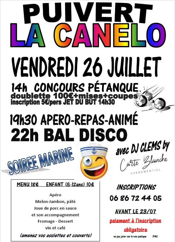 Vendredi 26 juillet 2024 : Fête de La Canelo