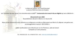 Invitation ceremonie 19 mars 2023
